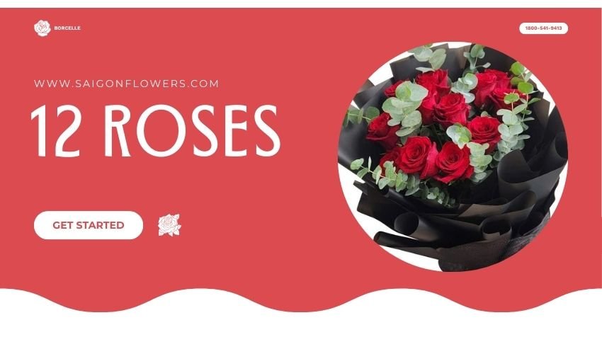 12 Roses Delivery in Ho Chi Minh City