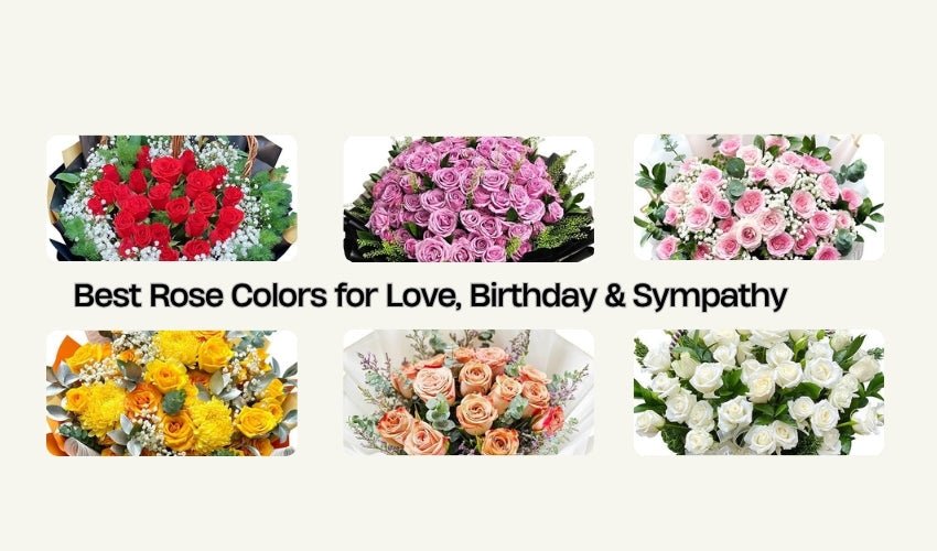Best Rose Colors for Love, Birthday & Sympathy