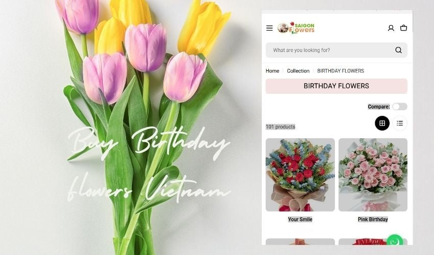 Buy Birthday Flowers Vietnam
