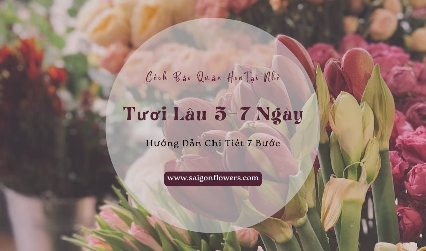 Cách Bảo Quản Hoa Tươi Lâu 5–7 Ngày Tại Nhà