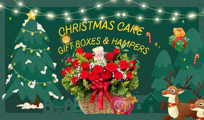 Christmas Cake Gift Boxes & Hampers