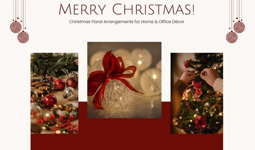 Christmas Floral Arrangements for Home & Office Décor