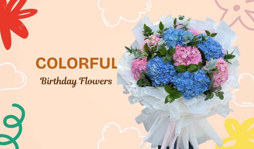 Colorful Birthday Flowers