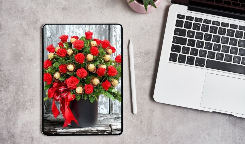 Flower Baskets with Gifts
