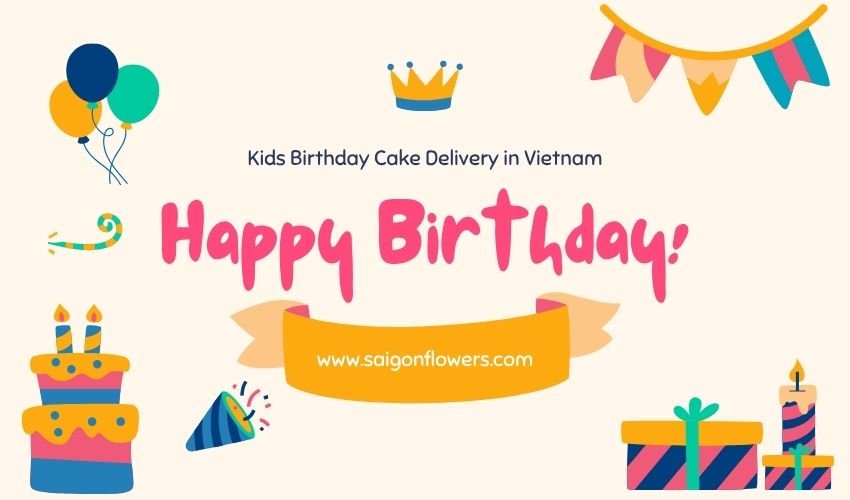 Kids Birthday Cake Delivery in Vietnam