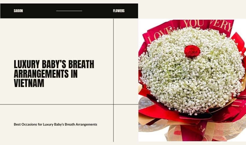 Luxury Baby’s Breath Arrangements in Vietnam