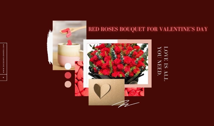 Red Roses Bouquet for Valentine’s Day