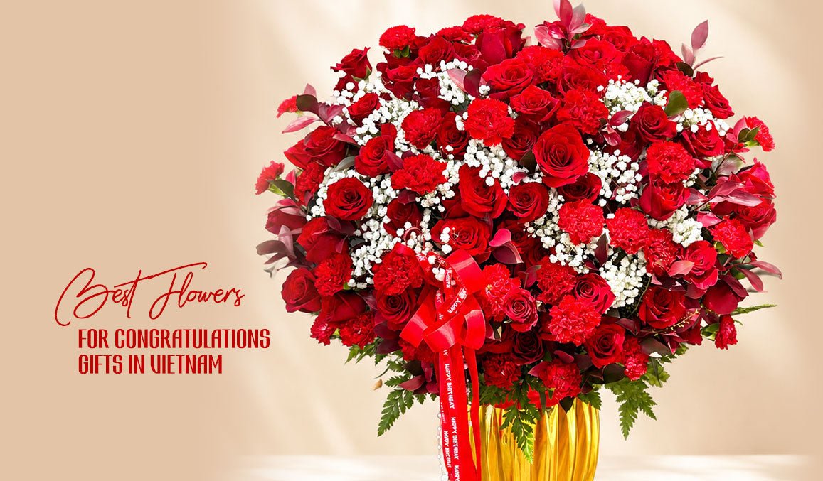 Best Flowers for Congratulations Gifts in Vietnam