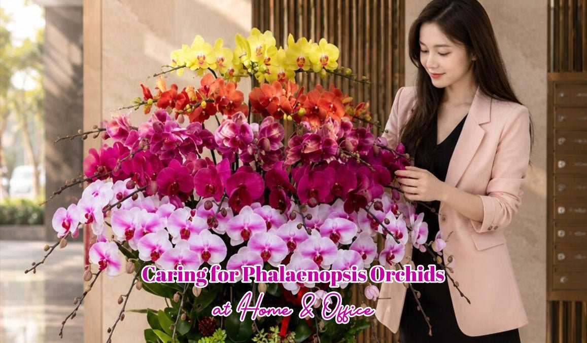 Caring for Phalaenopsis Orchids at Home & Office