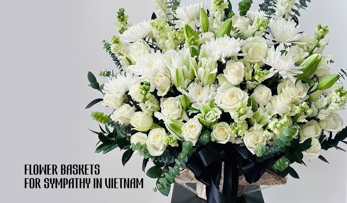 Flower Baskets for Sympathy in Vietnam