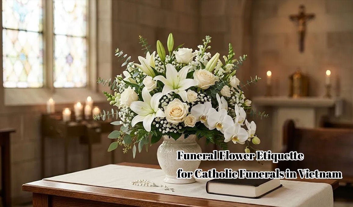 Funeral Flower Etiquette for Catholic Funerals in Vietnam