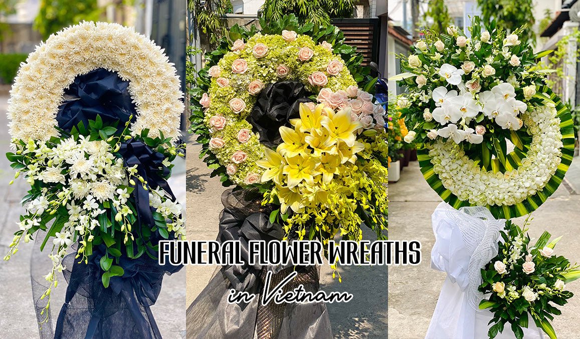 Funeral Flower Wreaths in Vietnam
