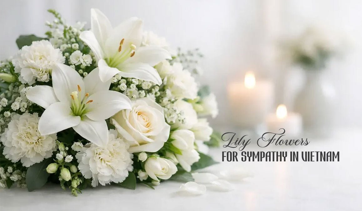 Lily Flowers for Sympathy in Vietnam