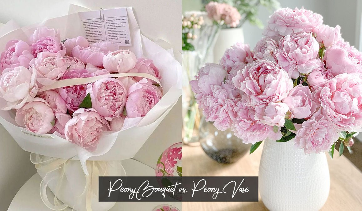 Peony Bouquet vs. Peony Vase