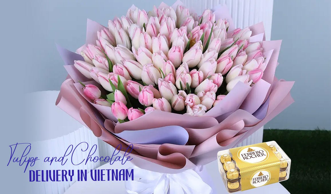 Tulips and Chocolate Delivery in Vietnam