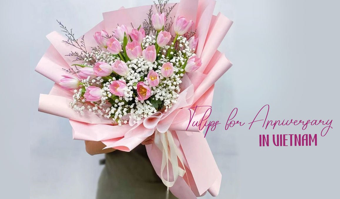 Tulips for Anniversary in Vietnam