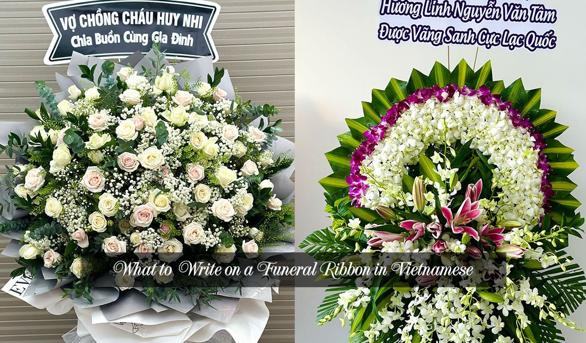 What to Write on a Funeral Ribbon in Vietnamese