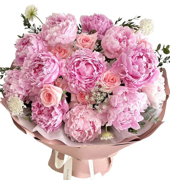 10 pink peonies vietnam