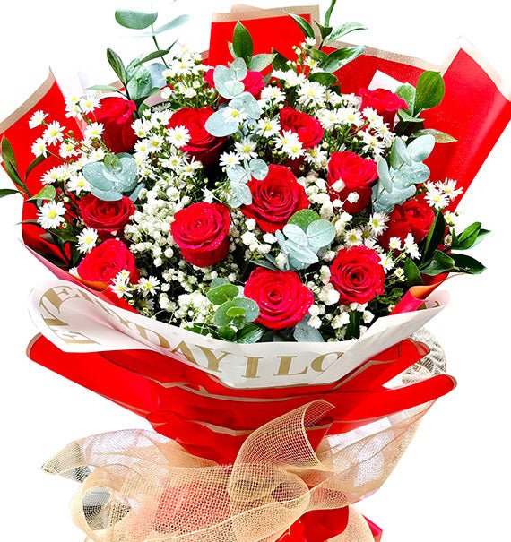 12 Red Roses For Mothers Day Vietnam