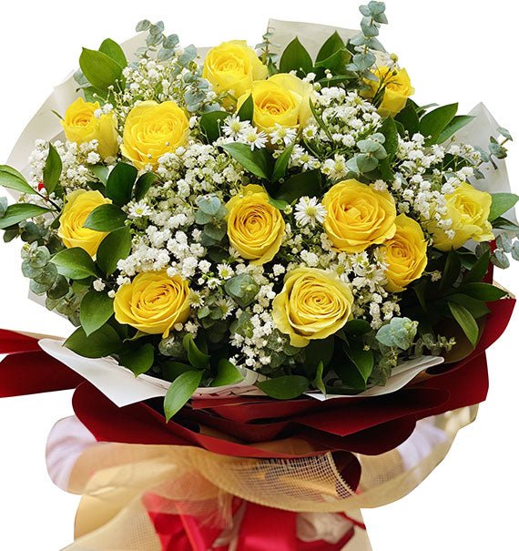 12 Yellow Roses Valentine’s Day Vietnam