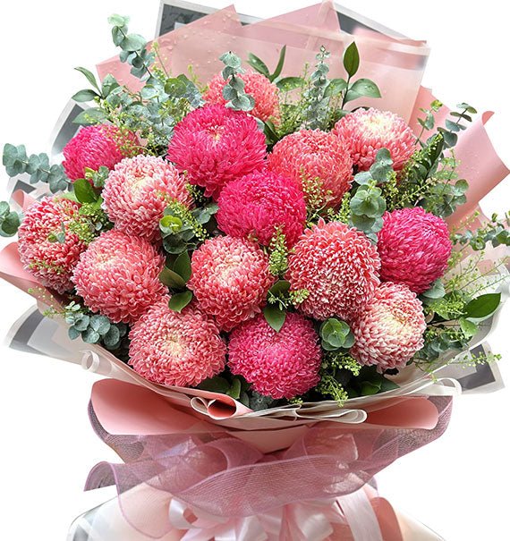 15 Mixed Peony Chrysanthemum Bouquet