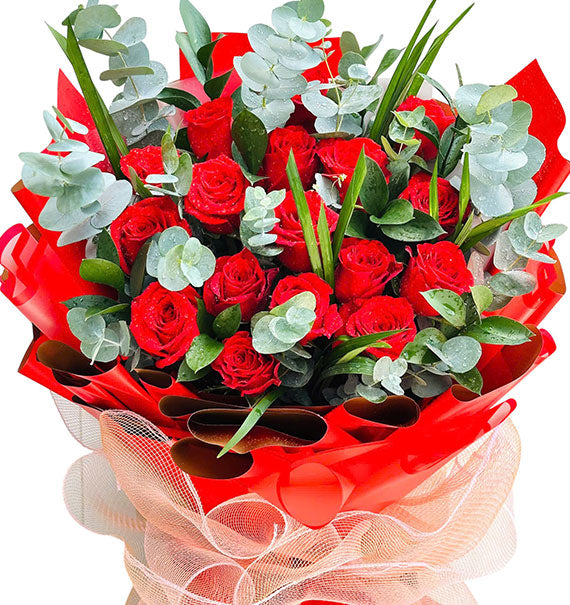 18 Red Roses Valentine’s Day Vietnam