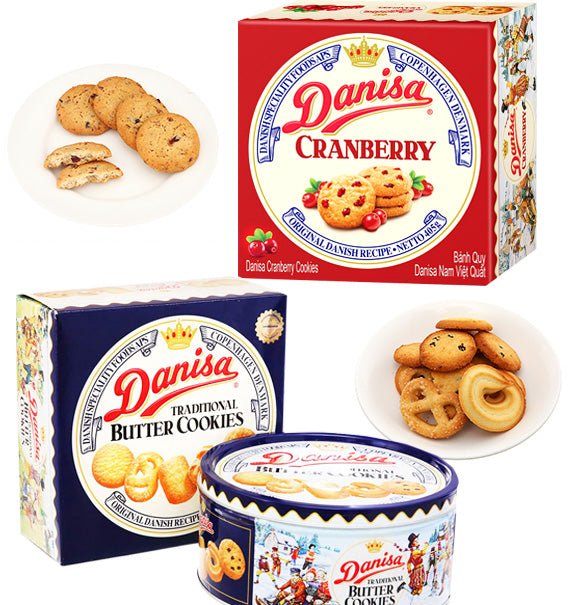 2 Boxes Danisa Cookies Tet Food