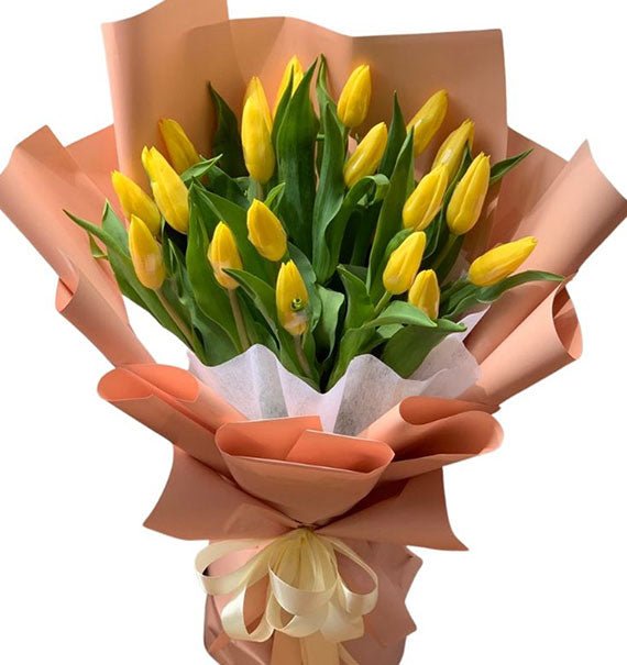 20 Yellow Tulips Bouquet