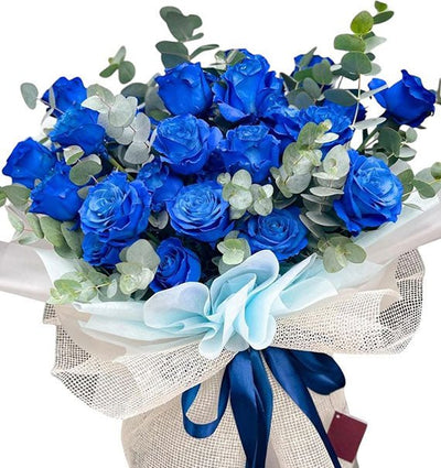 Blue Ecuador Rose Bouquet (Pre-Order)