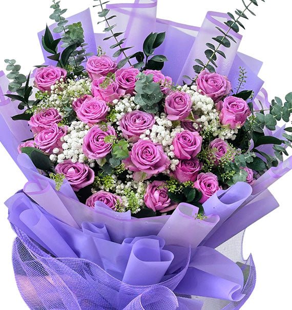 24 Purple Roses For Mothers Day Vietnam