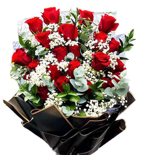 24 Red Ecuadorian Roses Bouquet