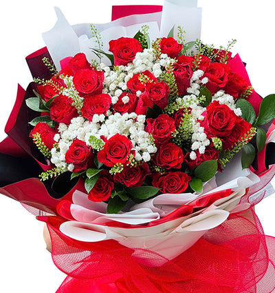 24 Red Roses - Valentine’s Day