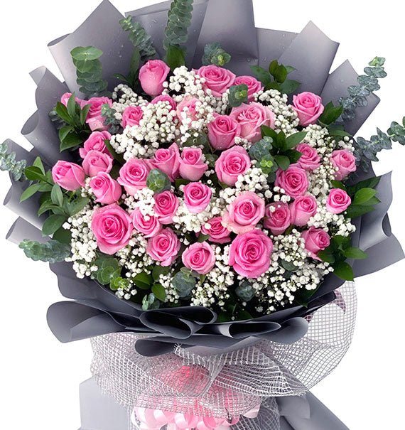 36 Pink Roses Bouquet