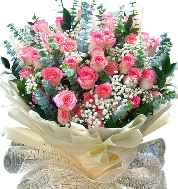 36 Pink Roses For Mothers Day Vietnam