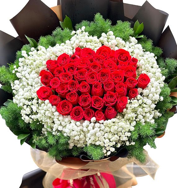 36 Red Roses Bouquet For Womens Day Vietnam