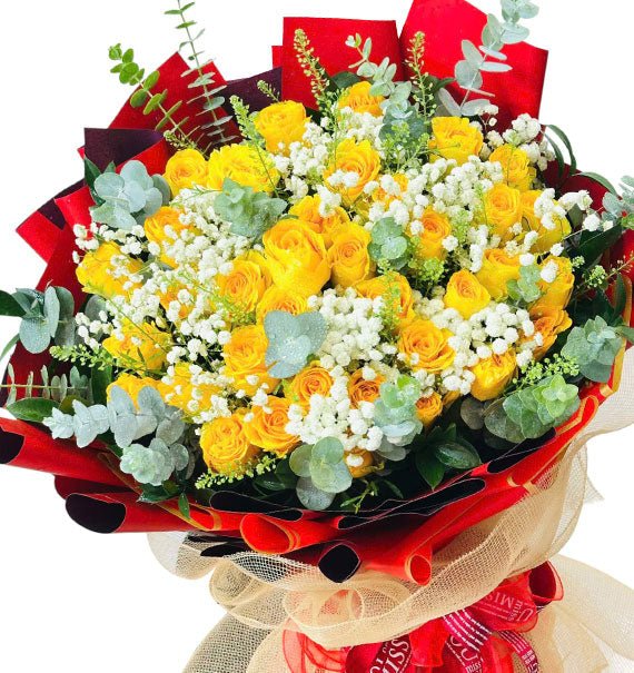 36 Yellow Roses For Vietnamese Women's Day