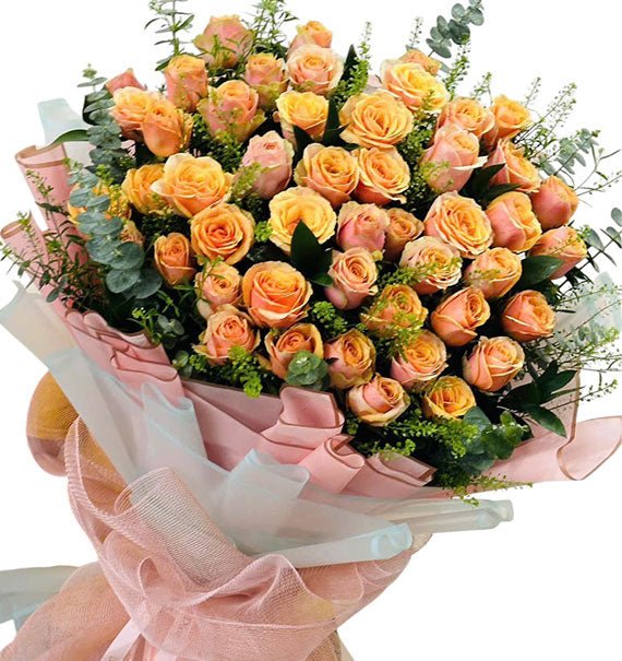 48 Orange Roses Bouquet