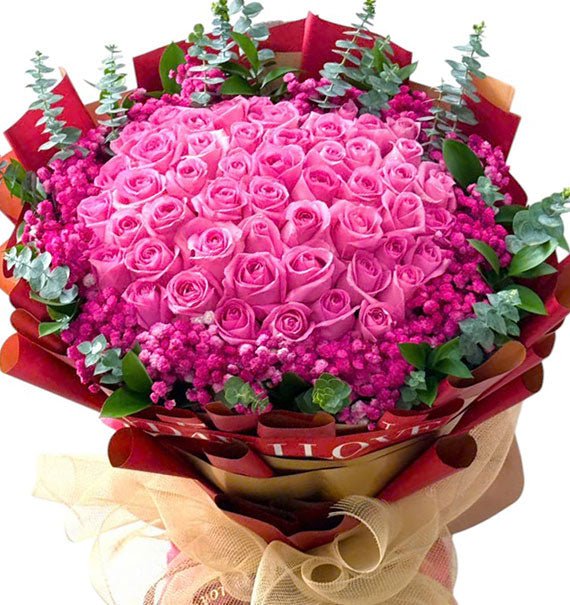 48 Pink Roses Valentine’s Day Vietnam