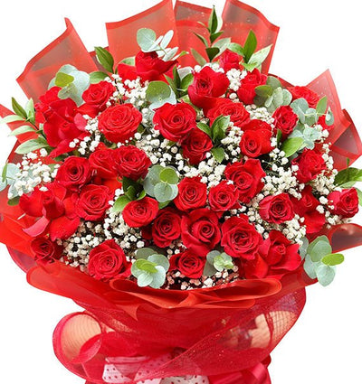 48 Red Roses - Valentine’s Day