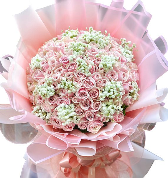 99 Peach Roses For Mothers Day Vietnam