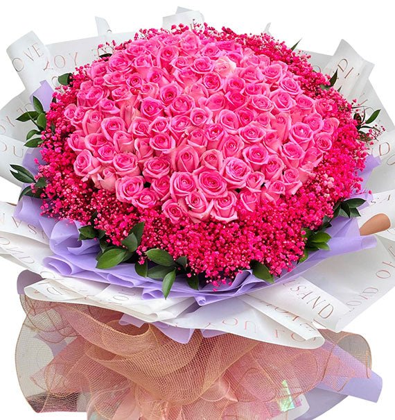 99 Pink Roses For Vietnamese Women's Day