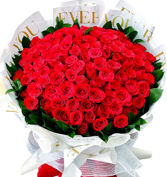 99 Red Roses Bouquet For Womens Day Vietnam