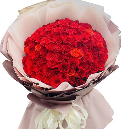 99 Red Roses Bouquet