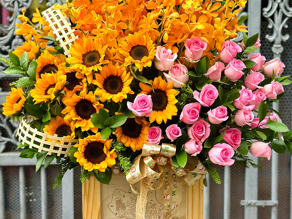 achievement flower basket