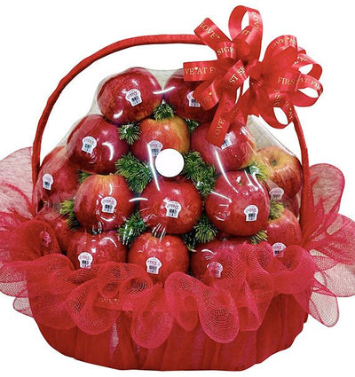 Apple Basket For Christmas
