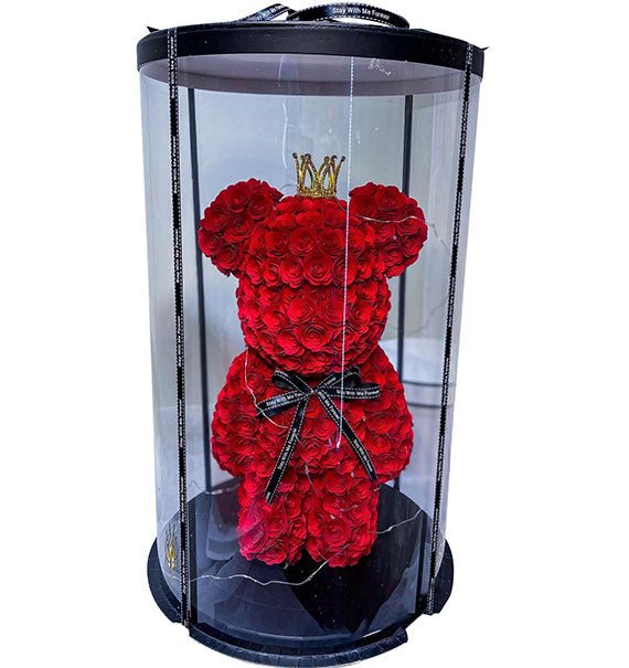 Artificial Red Roses Bearbrick Gift Box For Her Womens Day Vietnam