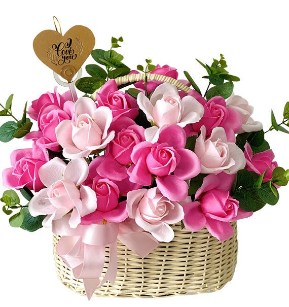 Artificial Rose Basket For Womens Day Vietnam