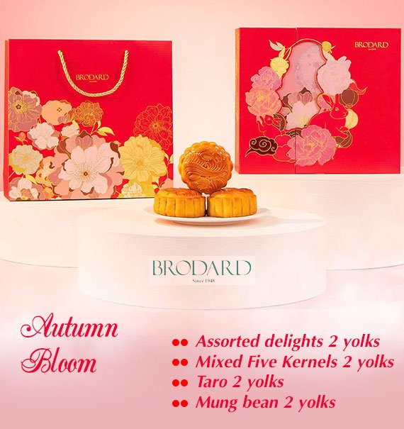 Autumn Bloom Brodard Mooncake Vietnam 2026