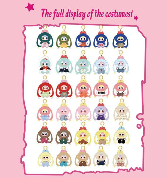 Baby Three Macaron Cute Bunny V2 Blindbox Full Set