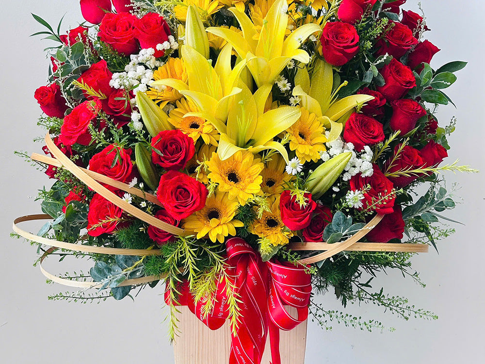 Birthday Star Flower Basket